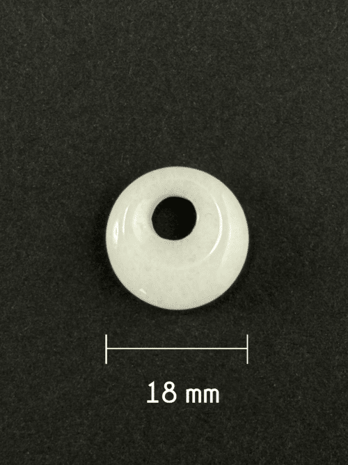 Donut 18 mm - Jade Blanc