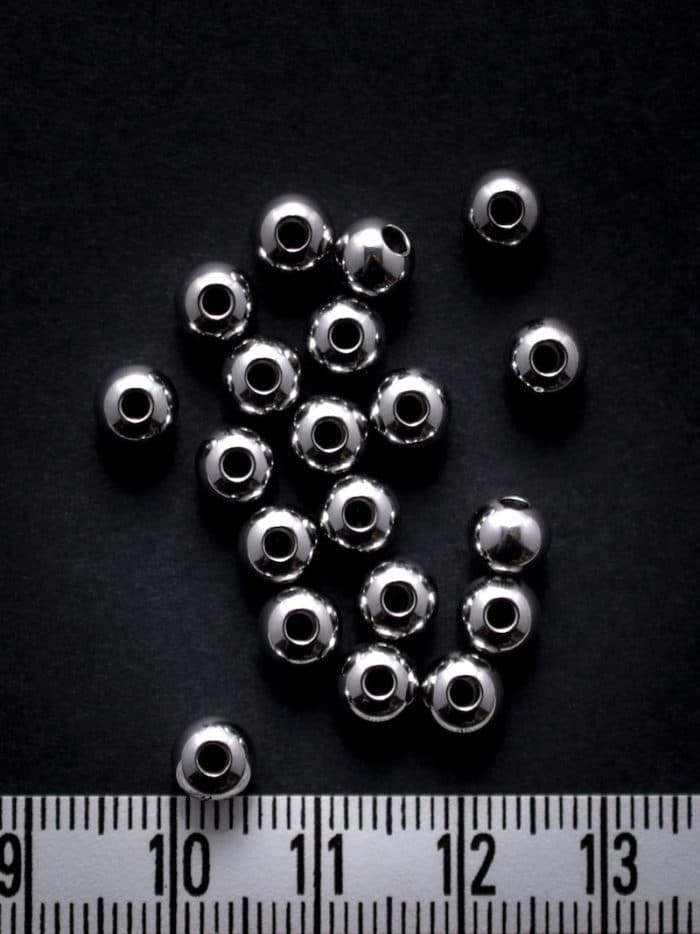 Perles d'acier inoxydable 6 mm