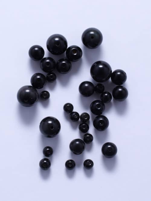 Perles d'Obsidienne