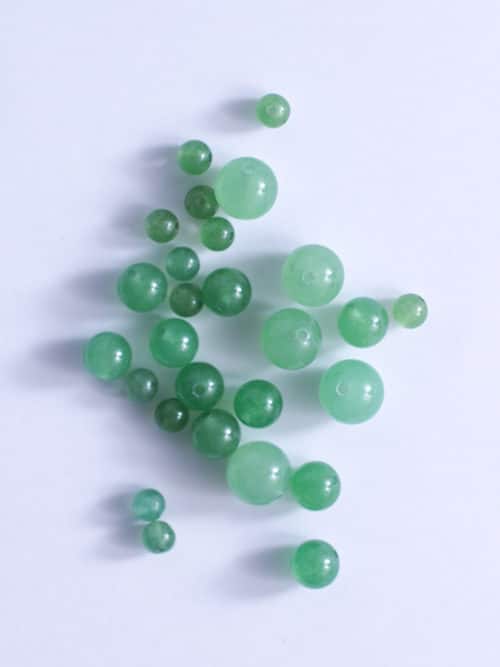 Perles de Jade Verte