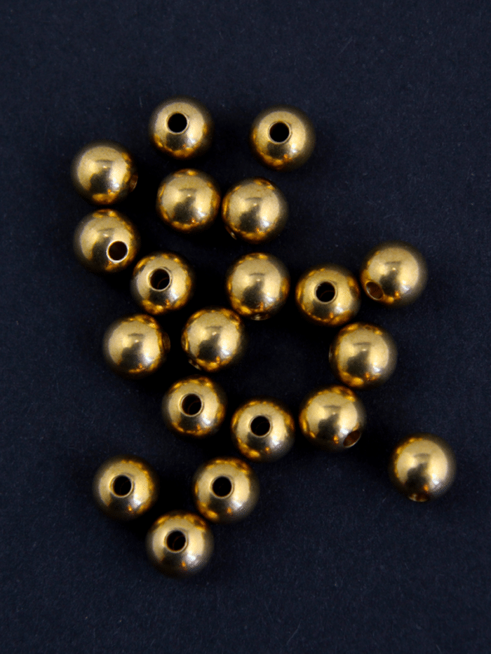 Perles de laiton 8 mm