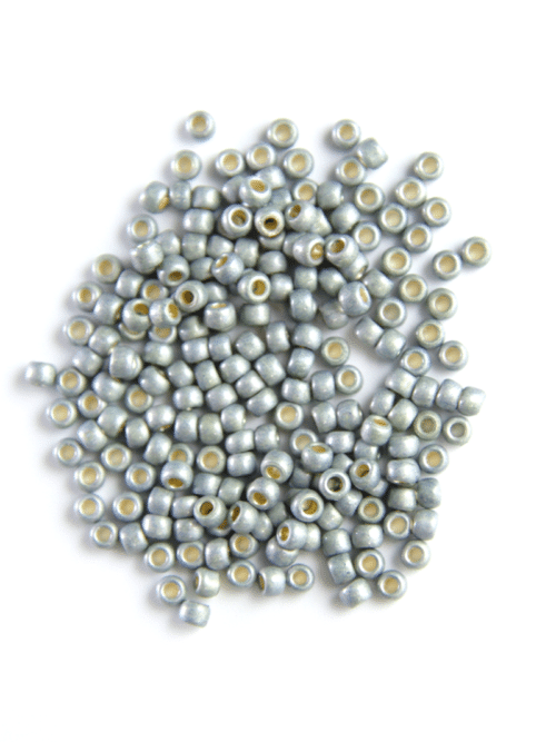 Perles de rocaille - Gris argent 565F
