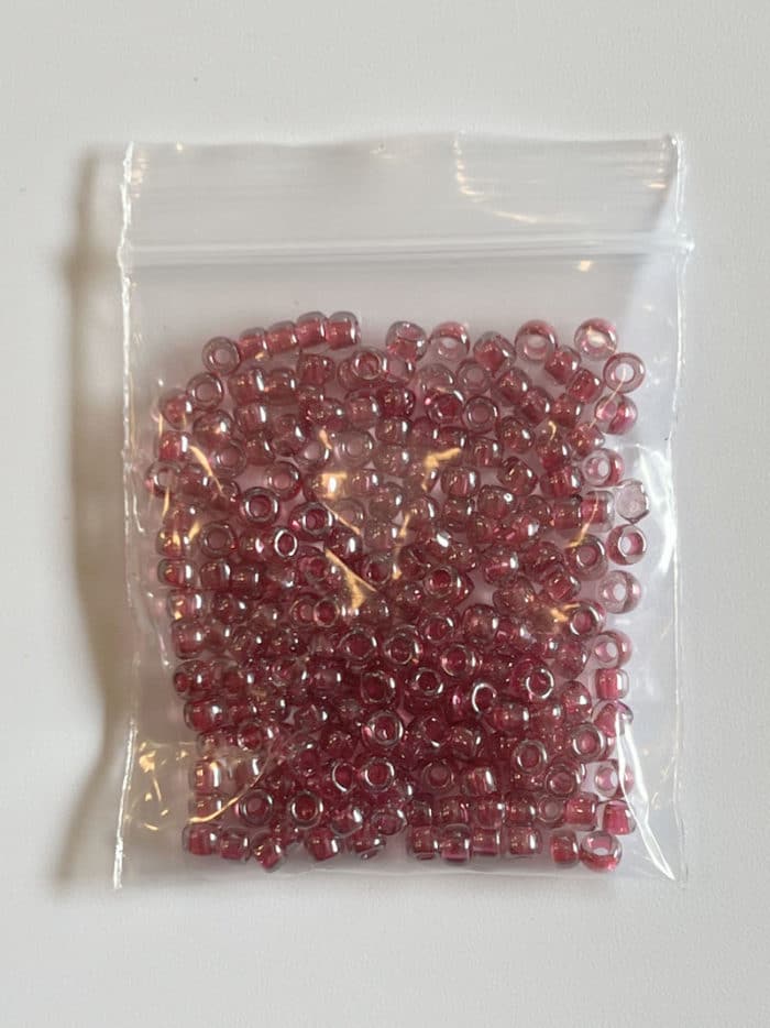 Perles de rocaille - Prune sachet