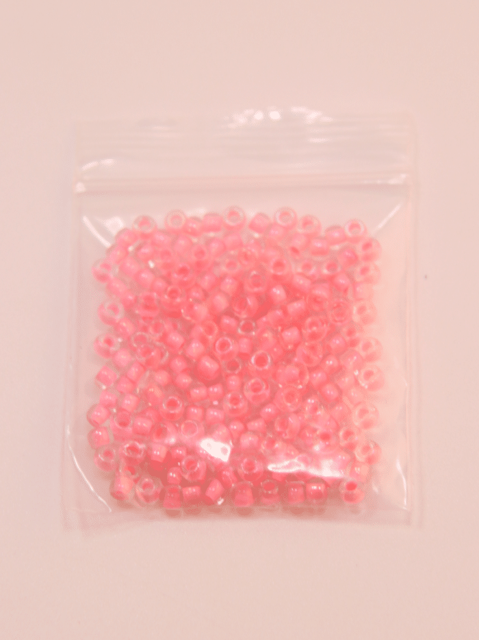 Perles de rocaille - Rose sachet