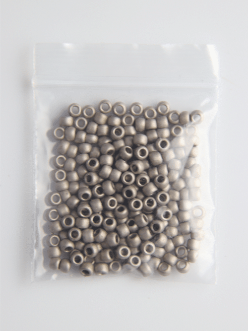 Perles de rocaille - gris mat 566 sachet