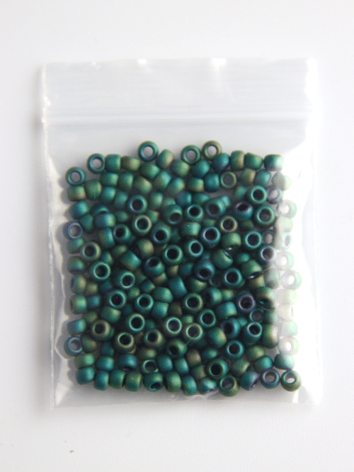 Perles de rocaille - pétrole mat 710 sachet