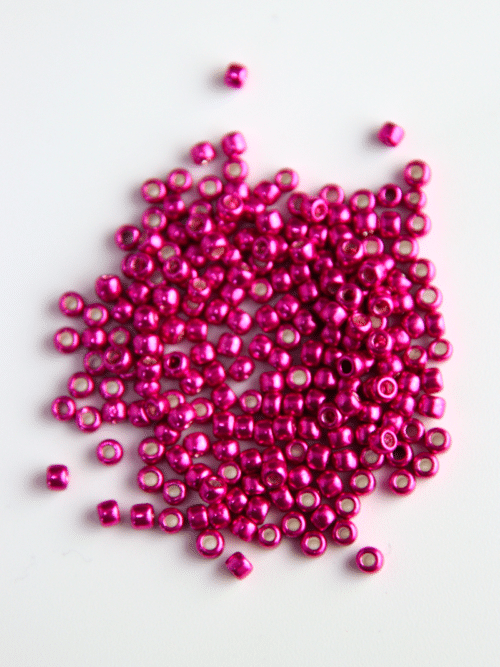 Perles de rocaille - rose métallisé 563