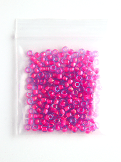 Perles de rocaille - rose néon 980 sachet