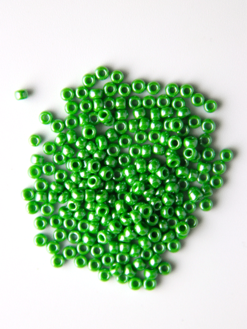 Perles de rocaille - vert pomme 130